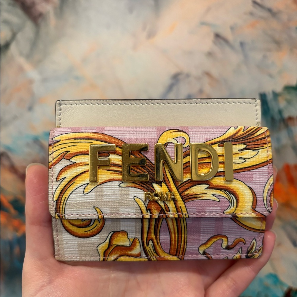 Fendi Versace, Card Holder/ Coin Case - Gem